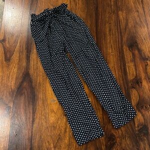 Mayoral Size 5 Navy and White Polka Dot Pants